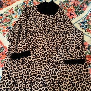 Zara XL leopard midi dress